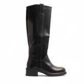 Europeon Union Women Black Leather Boot #3409